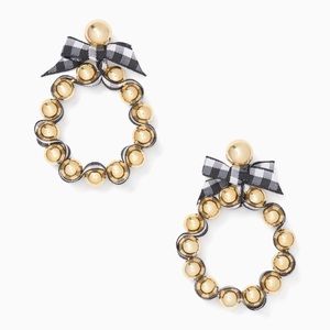 NWT-Kate Spade Multicolor Pretty Pearly Hoops